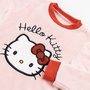 Cerdá - PYJAMA LONGS VELOURS POLYESTER AVEC APPLICATIONS HELLO KITTY - ÂGE 10 ANS - ROSE CLAIR