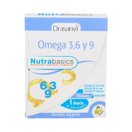 Drasanvi Nutrabasics Omega 3-6-9 24 Perles Complément Alimentaire Acides Gras