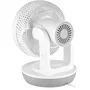 Sencor SFE 2340WH - Ventilateur de bureau silencieux 23 cm, 3 vitesses, télécommande, oscillation horizontale 70° et verticale 90°, minuterie 1-8h