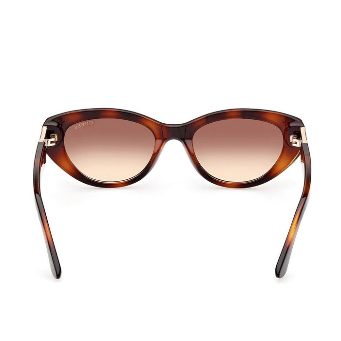 Guess Gafas GU7849 53F Lunettes de Soleil Femme Ovale Noir Brillant Verre 51 mm