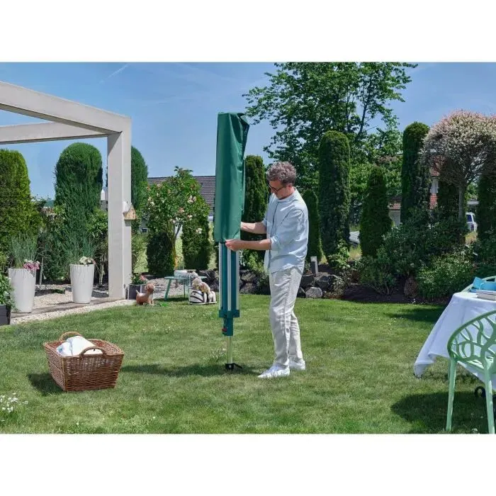 Leifheit 85666 Housse de protection pour séchoir parapluie 30 x 200 cm avec fermeture éclair, protection contre pluie et saleté