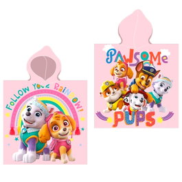 SPIN MASTER Poncho serviette Patrulla Canina Paw Patrol en coton