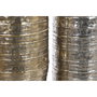 DKD Home Decor Vase Moderne Doré Argenté Aluminium (Lot de 2)