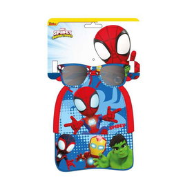 Cerdá Gorra Set Gafas de Sol Spidey Taille 51 cm - Casquette avec Lunettes de Soleil pour Enfant, Bleu