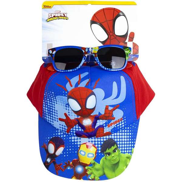 Cerdá Gorra Set Gafas de Sol Spidey Taille 51 cm - Casquette avec Lunettes de Soleil pour Enfant, Bleu Cerdá Gorra Set Gafas de Sol Spidey Taille 51 cm - Casquette avec Lunettes de Soleil pour Enfant, Bleu