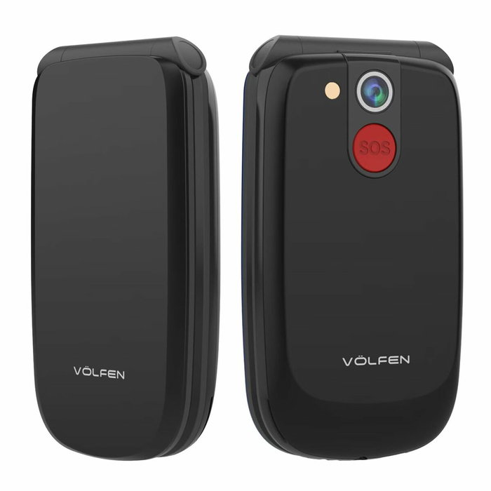 Téléphone portable pour personnes âgées Volfen ASTRO FLIP Noir 48 MB 2,8" 4G Téléphone portable pour personnes âgées Volfen ASTRO FLIP Noir 48 MB 2,8" 4G