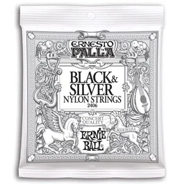 Ernieball Set Nylon Black & Silver Ernesto Palla Ernieball