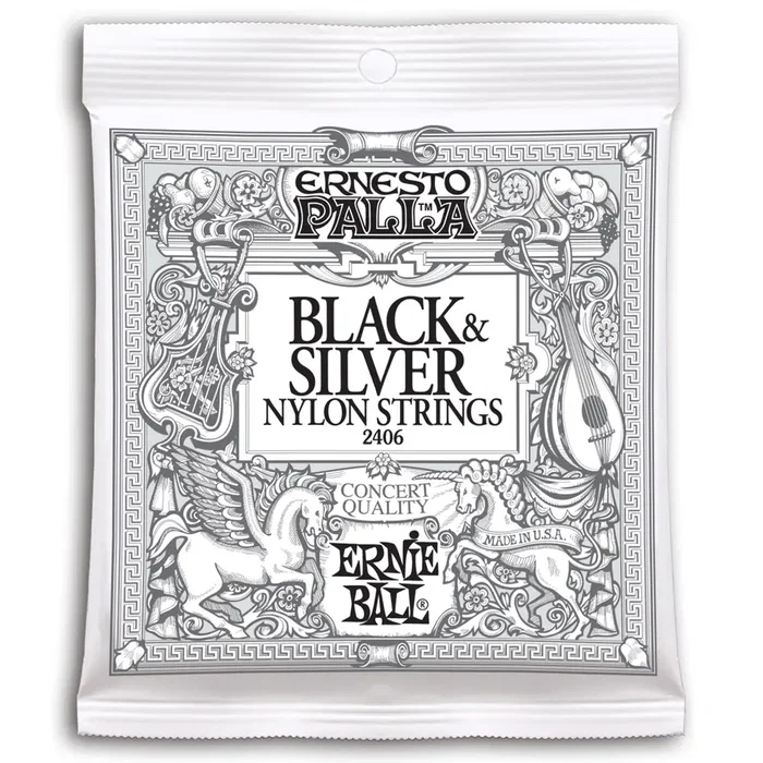 Ernieball Set Nylon Black & Silver Ernesto Palla Ernieball Ernieball Set Nylon Black & Silver Ernesto Palla Ernieball
