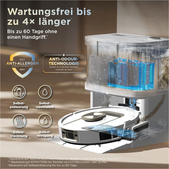 Shark RV2910XEEUWH Robot Aspirateur et Laveur Blanc Shark RV2910XEEUWH Robot Aspirateur et Laveur Blanc