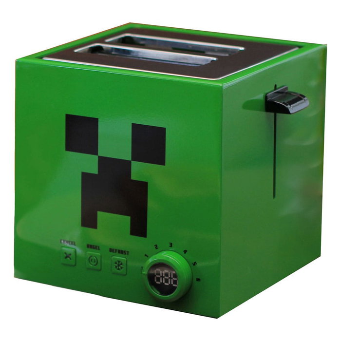 Minecraft Grille-pain Green Creeper Cube Minecraft Grille-pain Green Creeper Cube