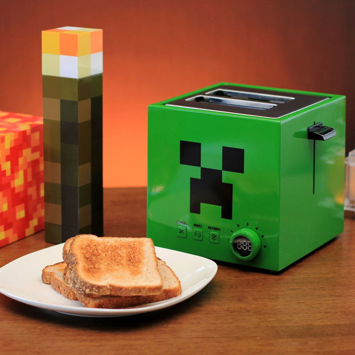 Minecraft Grille-pain Green Creeper Cube Minecraft Grille-pain Green Creeper Cube