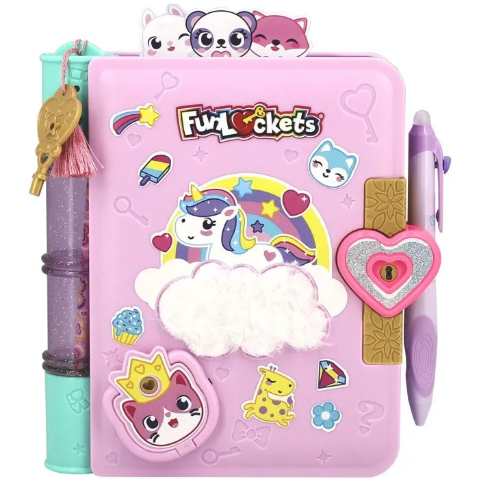 Diset Funlockets Journal Secret avec Stylo Magique et 30 Surprises