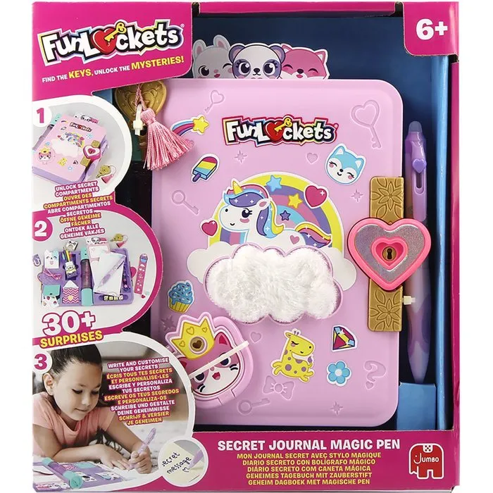 Diset Funlockets Journal Secret avec Stylo Magique et 30 Surprises