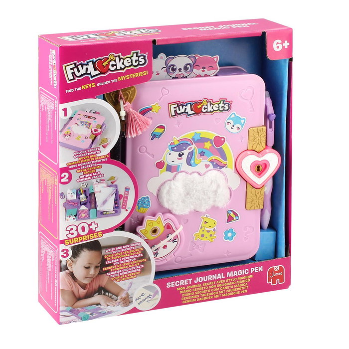 Diset Funlockets Journal Secret avec Stylo Magique et 30 Surprises