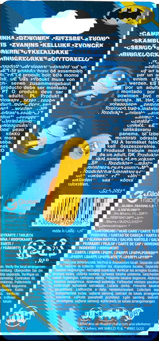 Licensing Bocina Pour Bicyclette I163 Cloche Velo Enfant Batman Squeezy