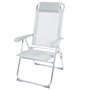 Chaise Pliante Aktive Inclinable Gris 44 x 55 x 101 cm