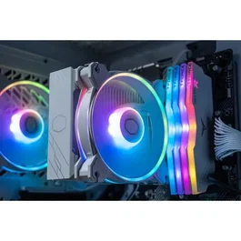 Cooler Master Hyper 212 Halo White ARGB Ventirad CPU avec ventilateur 120 mm TDP 180W - Compatible