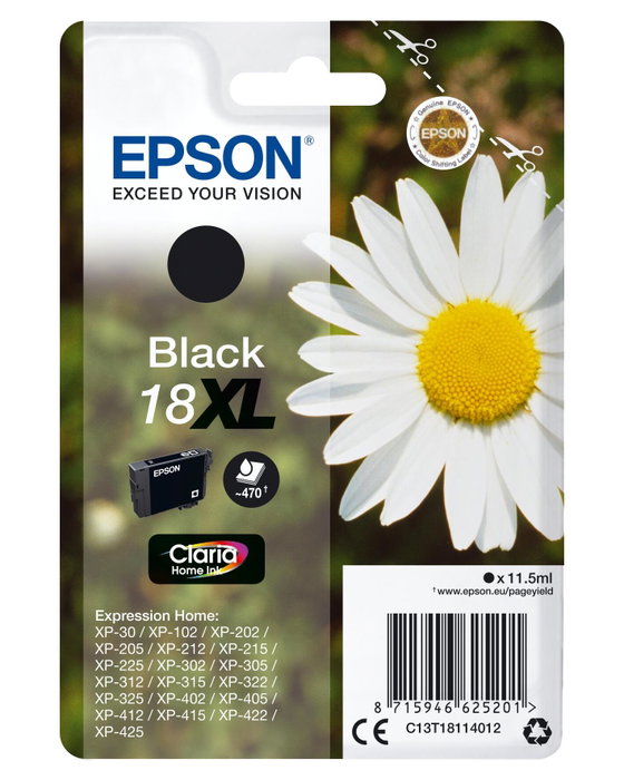 Epson Cartouche d'encre Claria Home XL T1811 noire