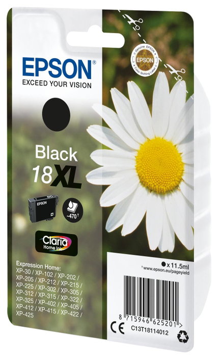Epson Cartouche d'encre Claria Home XL T1811 noire