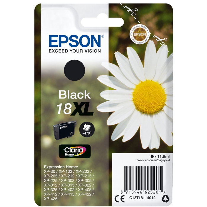 Epson Cartouche d'encre Claria Home XL T1811 noire