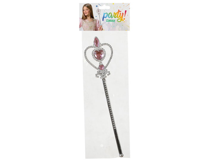 Varita De Princesa Rosa de 30 cm - Accessoire de déguisement pour princesse, fée, Halloween, enfant 3 ans