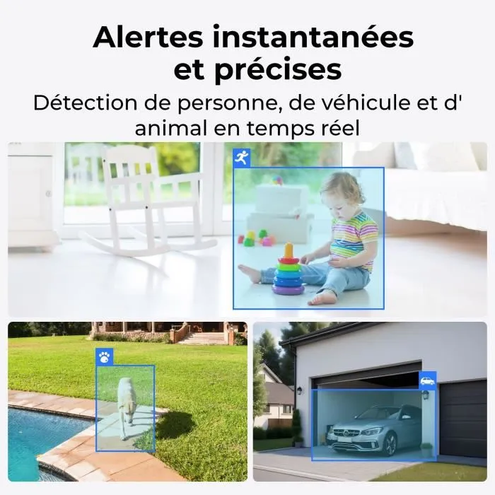 Reolink B310 Caméra de Sécurité Extérieure avec Panneau Solaire - Blanc - REO6976930223342