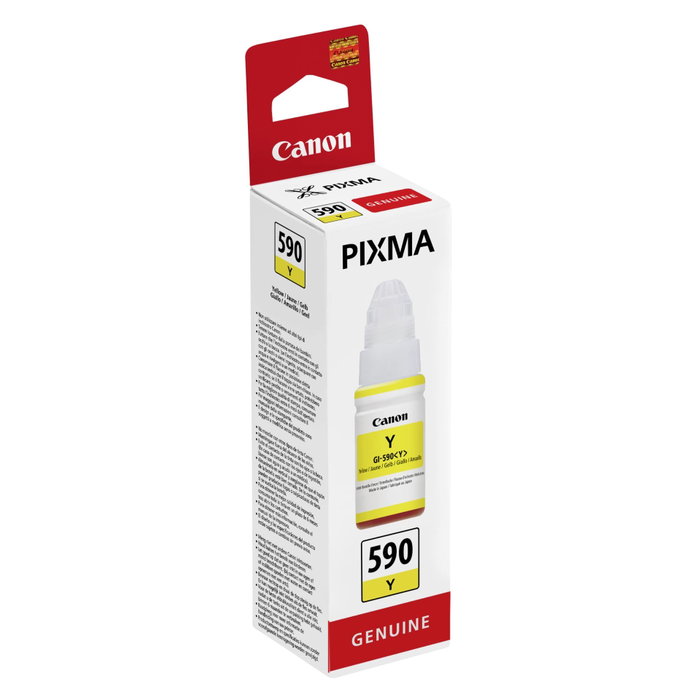 Canon GI-590Y Bouteille d'encre jaune 70 ml Canon GI-590Y Bouteille d'encre jaune 70 ml