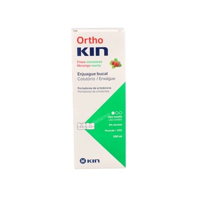 Kin ORTHOKIN Rince-bouche Fraise Mentholé 500 ml - Spécial Appareils Orthodontiques Kin ORTHOKIN Rince-bouche Fraise Mentholé 500 ml - Spécial Appareils Orthodontiques