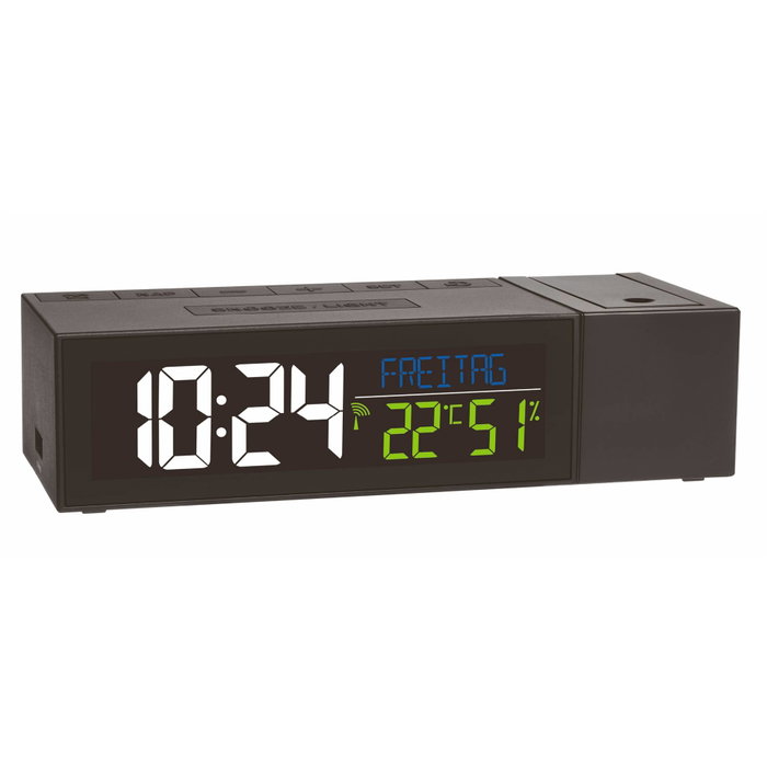 Tfa TFA 60.5014.01 Réveil à projection radio avec affichage climatique