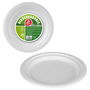 Service de vaisselle Best Products Green Canne à sucre Ø 17 cm Blanc Biodégradable Produits à usage unique 25 Unités
