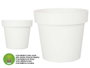 Ibergarden Pot en Plastique Blanc Avec Réservoir d'Eau 30 cm (Set de 6)