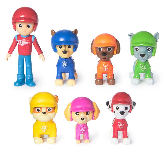 Spin Master - Figurines Paw Patrol Rescue Wheels - Pack de 7 personnages avec Ryder, Chase, Marshall, Skye, Rubble, Rocky et Zuma - Jouet pour enfants +3 ans Spin Master - Figurines Paw Patrol Rescue Wheels - Pack de 7 personnages avec Ryder, Chase, Marshall, Skye, Rubble, Rocky et Zuma - Jouet pour enfants +3 ans