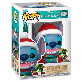 FUNKO - Figure POP Disney Stitch avec Lumières, 9 cm en vinyl, en coffret cadeau