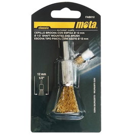 Mota Cepillo de alambre con espiga 12mm