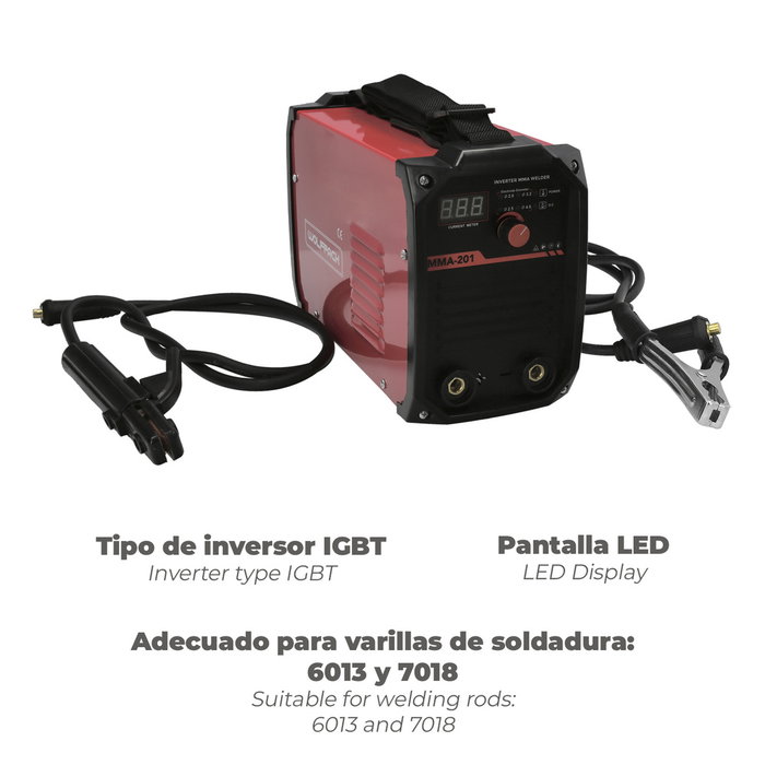 WOLFPACK LINEA PROFESIONAL Soldadura Inverter 10-200 A