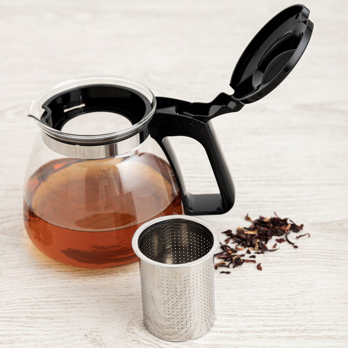 Quid Théière Serenia 0,9 L en Verre avec Filtre Inox - Transparent