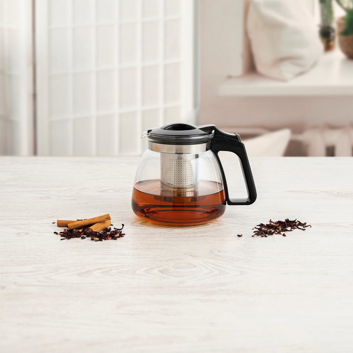 Quid Théière Serenia 0,9 L en Verre avec Filtre Inox - Transparent Quid Théière Serenia 0,9 L en Verre avec Filtre Inox - Transparent