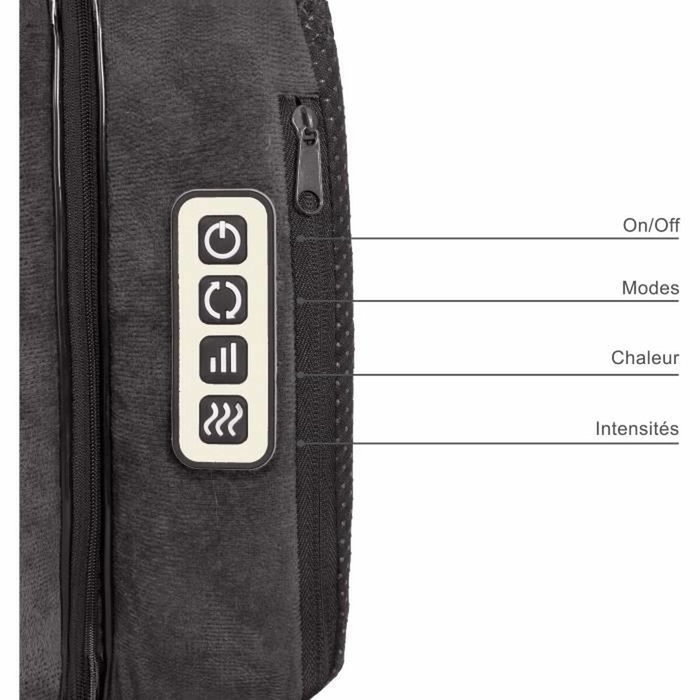 Livoo Masseur shiatsu 2 en 1 DOS204 Gris Livoo Masseur shiatsu 2 en 1 DOS204 Gris