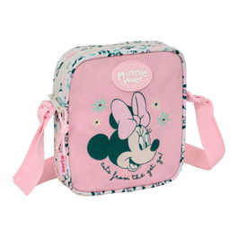 Sac à Bandoulière Minnie Mouse Minty Rose 16 x 18 x 4 cm