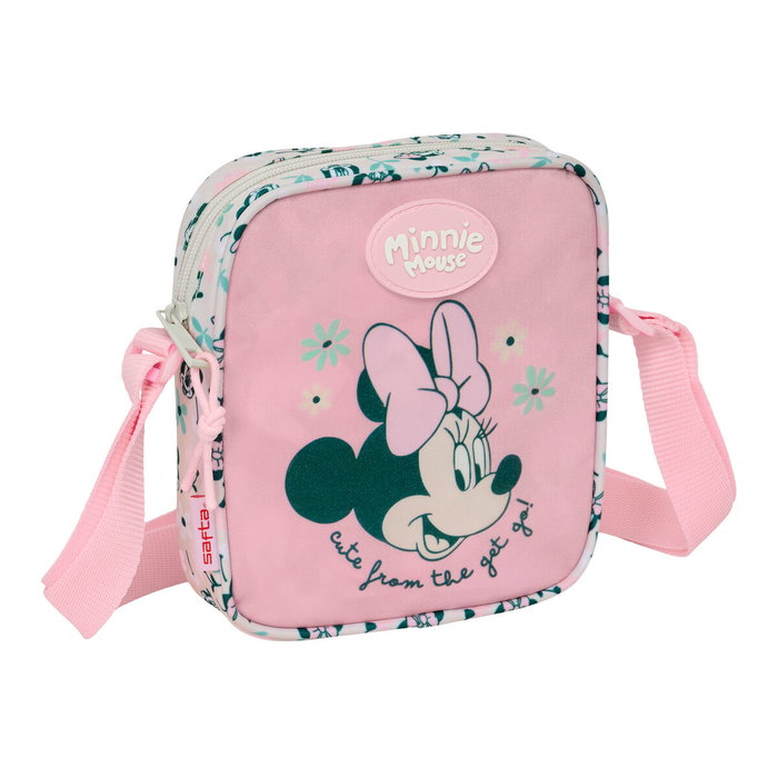 Sac à Bandoulière Minnie Mouse Minty Rose 16 x 18 x 4 cm Sac à Bandoulière Minnie Mouse Minty Rose 16 x 18 x 4 cm