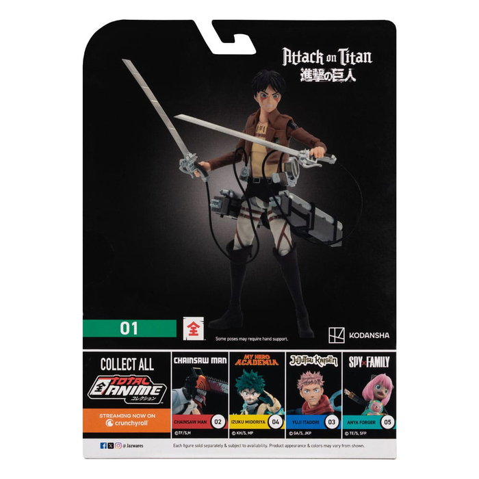 Jazwares Figurine Eren Jaeger Attack on Titan 17 cm