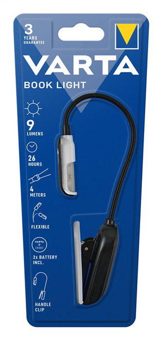 Varta 16618101421 Lampe LED de Lecture, Torche Pratique avec Fonctions Utiles pour Toutes les Applications
