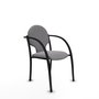 Piqueras Y Crespo Chaise Hellín Gris avec Bras Fixes