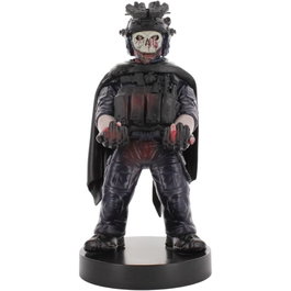 EXQUISITE GAMING Support de charge Cable Guy figurine Zombie Ghost Call of Duty - 21 cm - Compatible PS5 DualSense, Xbox Series, iPhone (cable non inclus)