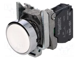 SCHNEIDER ELECTRIC Commutateur Bouton-Poussoir Harmony XB4 22mm NO Blanc