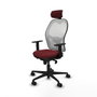 Piqueras y Crespo Chaise de Bureau 1D036N2 Bordeaux