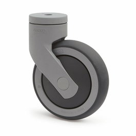 TENTE Roue giratoire LEVINA TP Ø125 mm avec bande de caoutchouc sans frein