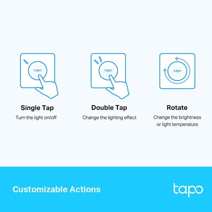 TP-Link Tapo S200D Variateur de lumière intelligent avec Wi-Fi, compatible Amazon Alexa et Google Home