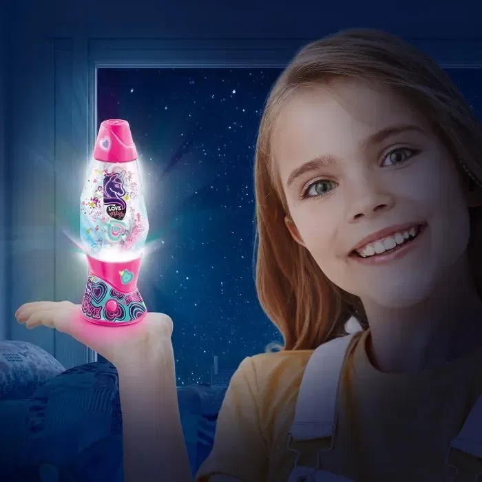 Canal Toys OFG 234 - Mini lampe à lave DIY à fabriquer et customiser - Kit créatif enfant 6 ans avec stickers - Rose multicolore