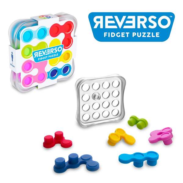 Ludilo - Jeu Reverso avec pièce verte, puzzle éducatif à résoudre, assorti, à partir de 3 ans